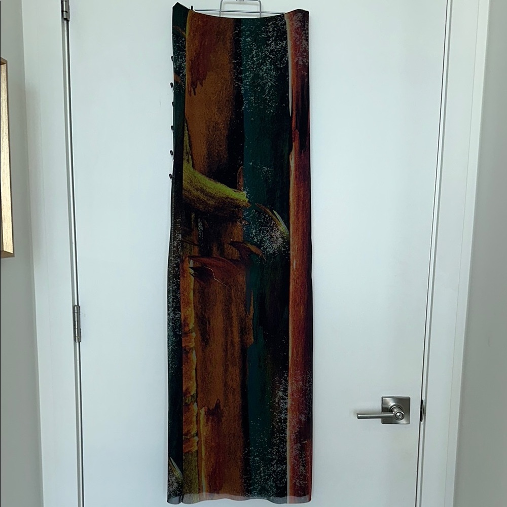 Abstract Multicolor Maxi Dress - Picture 5 of 6